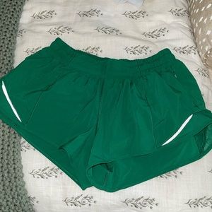 Lululemon Hotty Hot Kelly Green Shorts